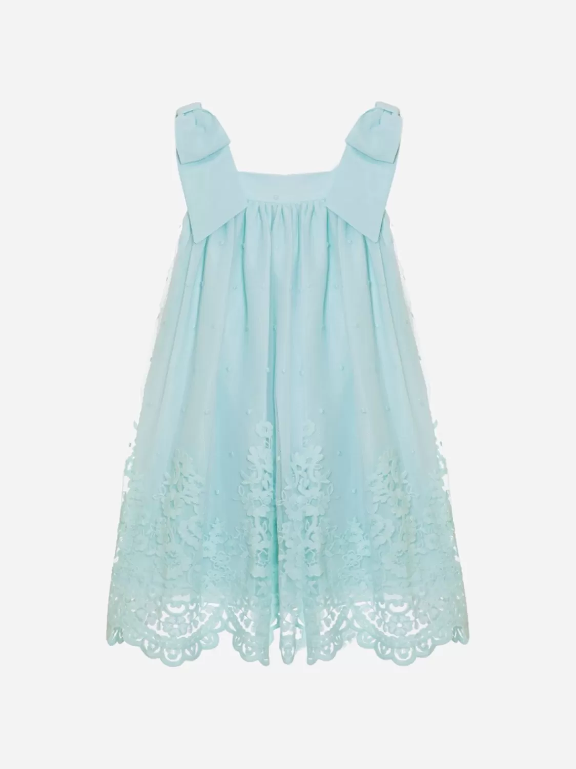 Meisje Patachou Groene Water Geborduurde Strapless Jurk