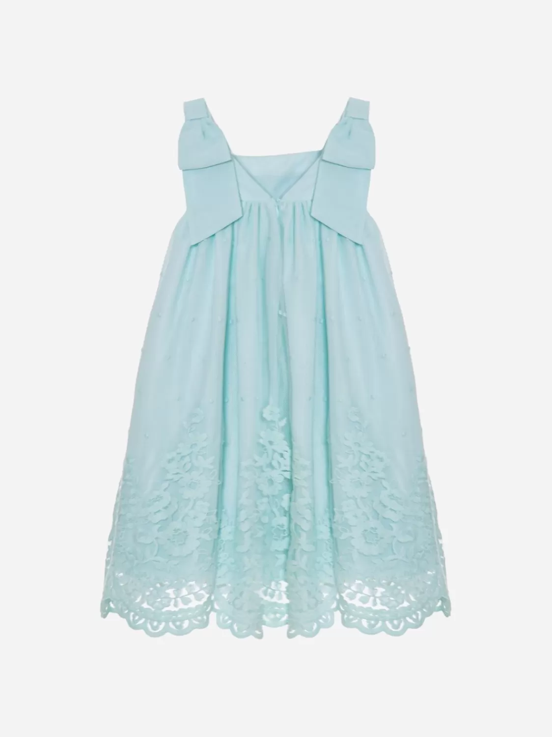 Meisje Patachou Groene Water Geborduurde Strapless Jurk