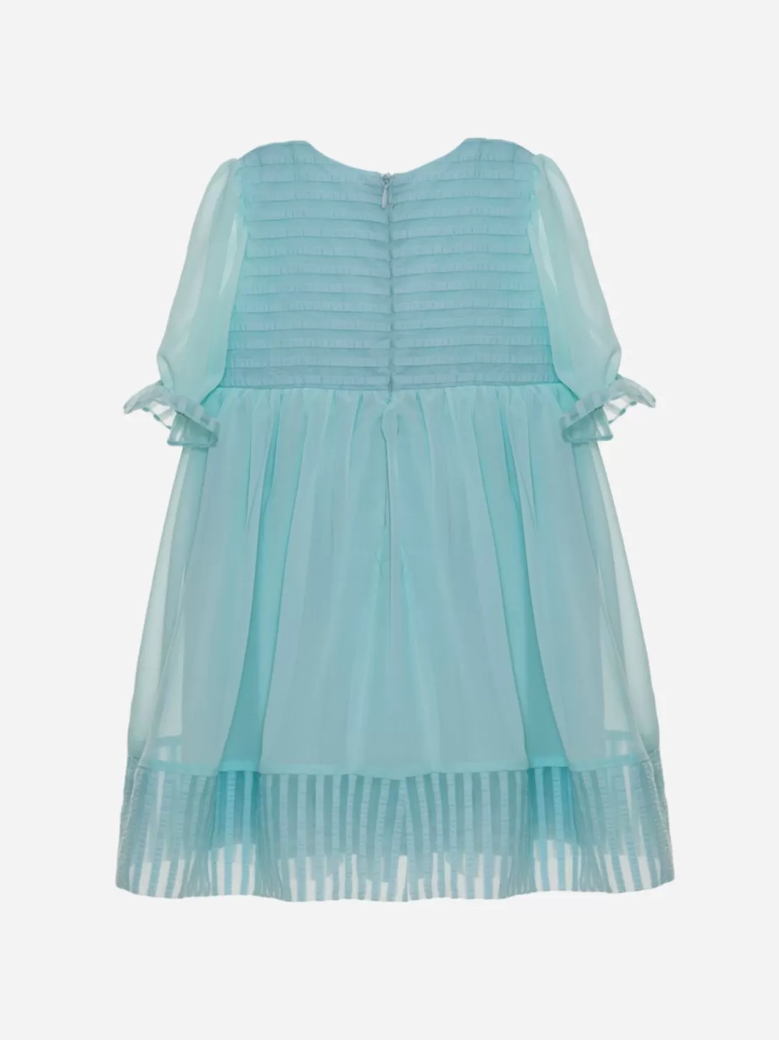 Baby Patachou Groene Waterjurk Met Korte Mouwen En Strikken