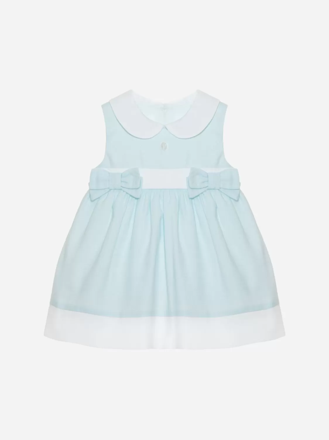 Baby Patachou Groene Waterpoplin Jurk