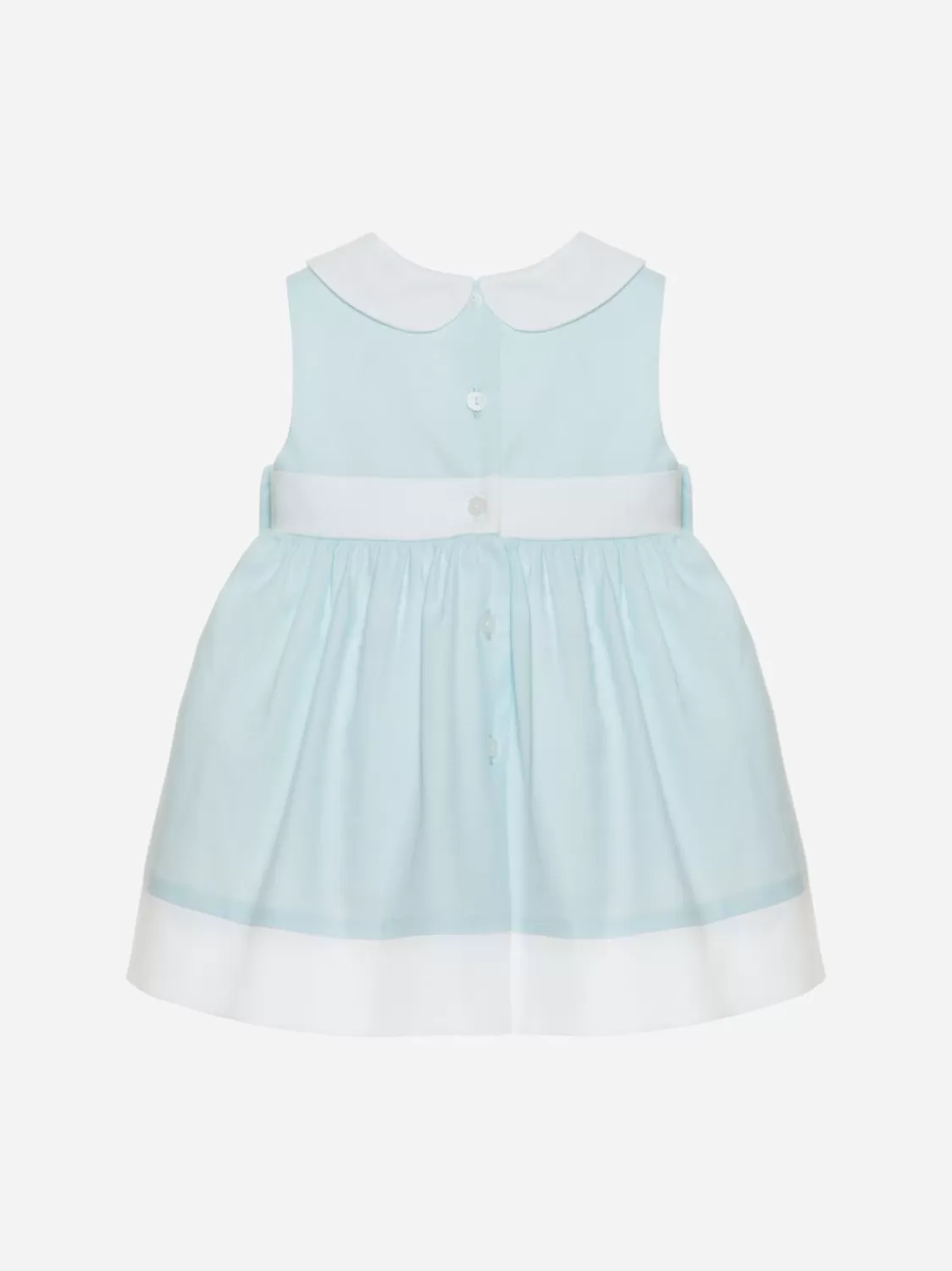 Baby Patachou Groene Waterpoplin Jurk
