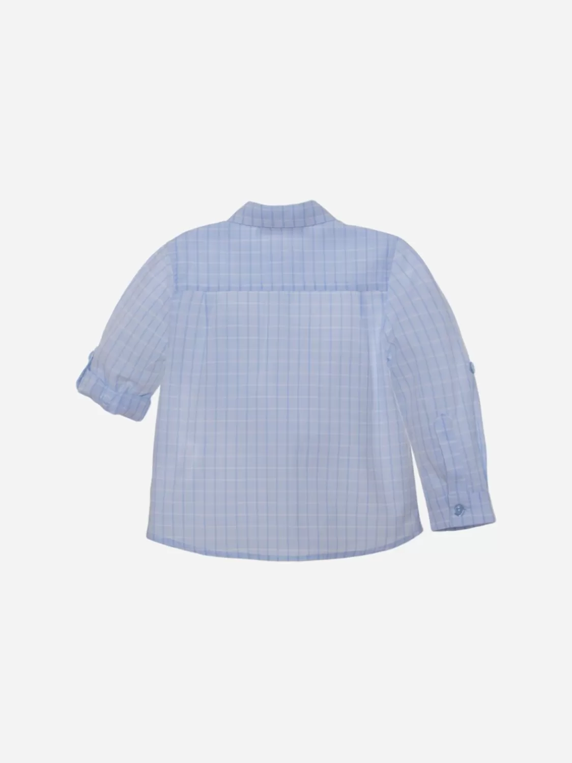 Baby Patachou Jongens Blauw Geruit Overhemd