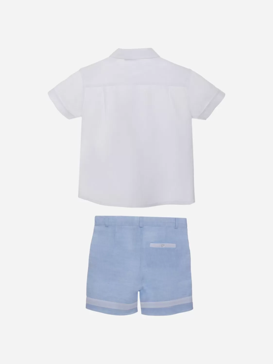 Baby Patachou Jongens Wit En Blauw Set