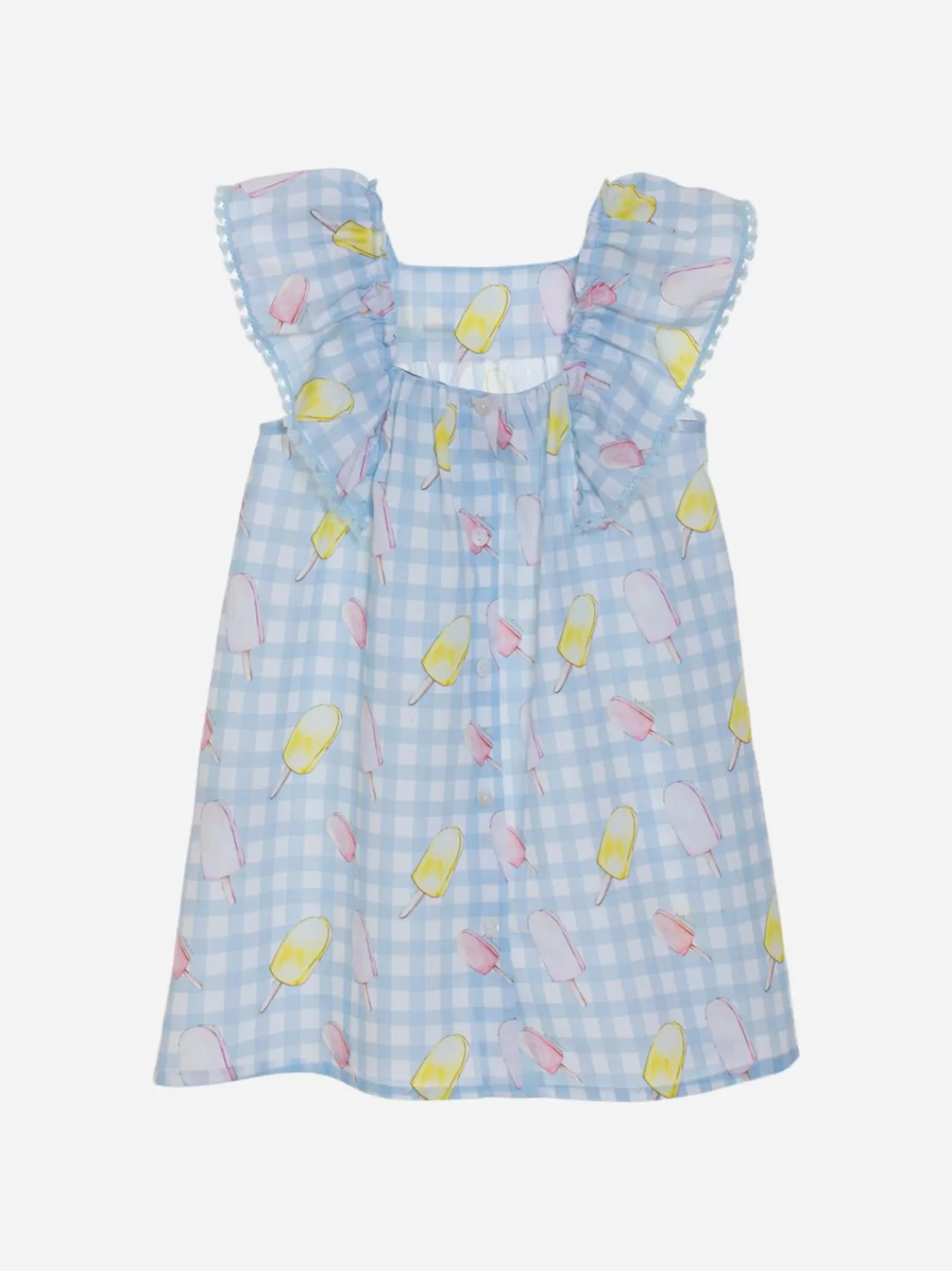 Baby Patachou Jurk Met Plaid En Ijsprint
