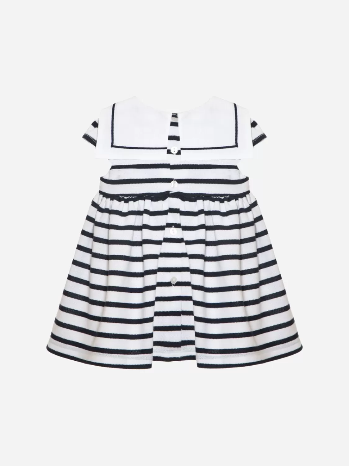 Baby Patachou Jurk Met Witte En Mariene Strepen