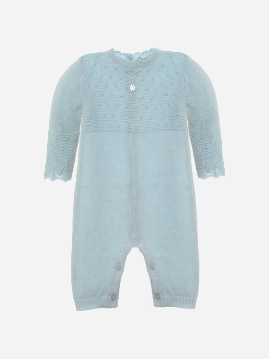 Baby Patachou Lichtblauwe Gebreide Babypakje Voor Baby