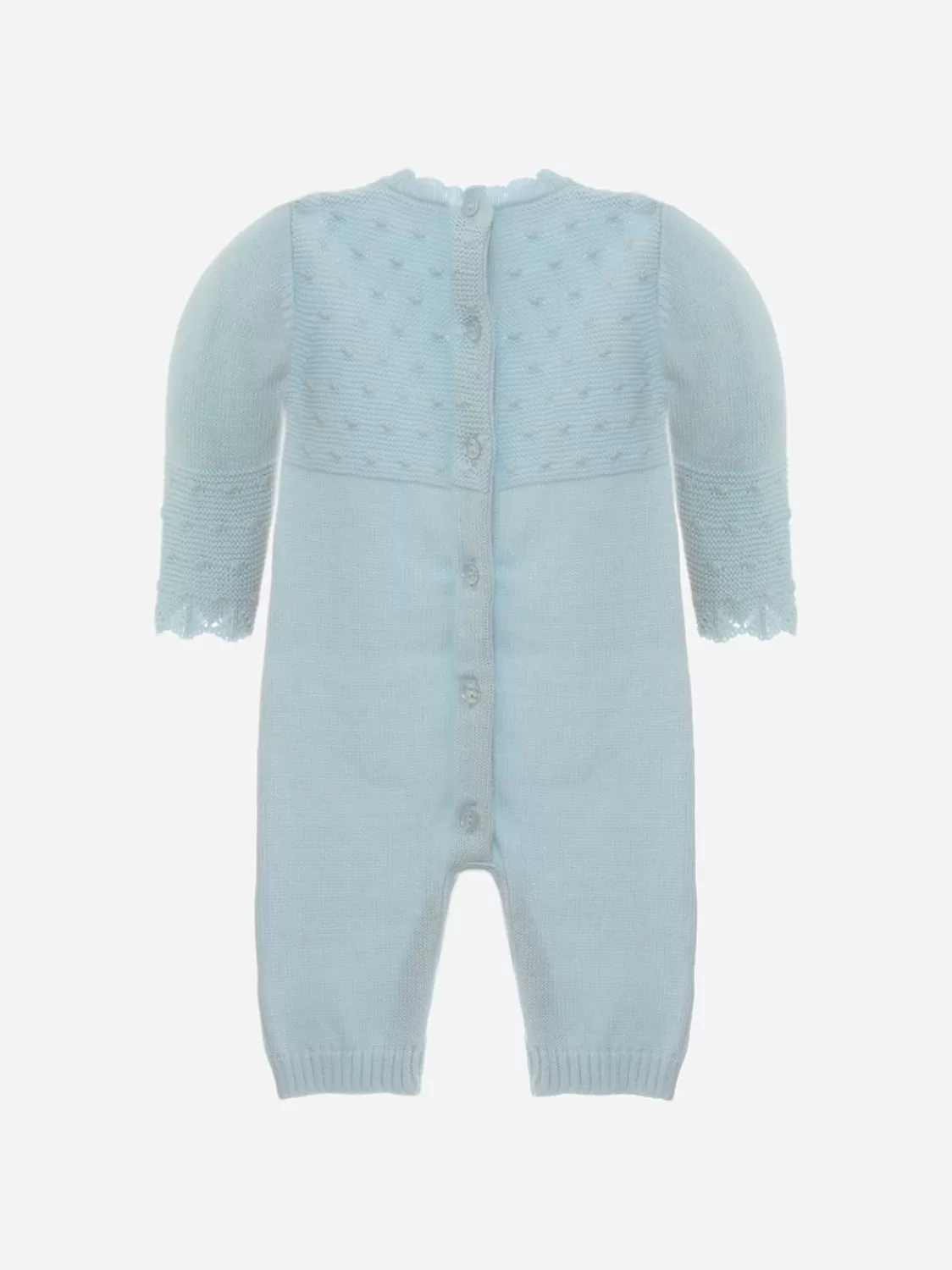 Baby Patachou Lichtblauwe Gebreide Babypakje Voor Baby