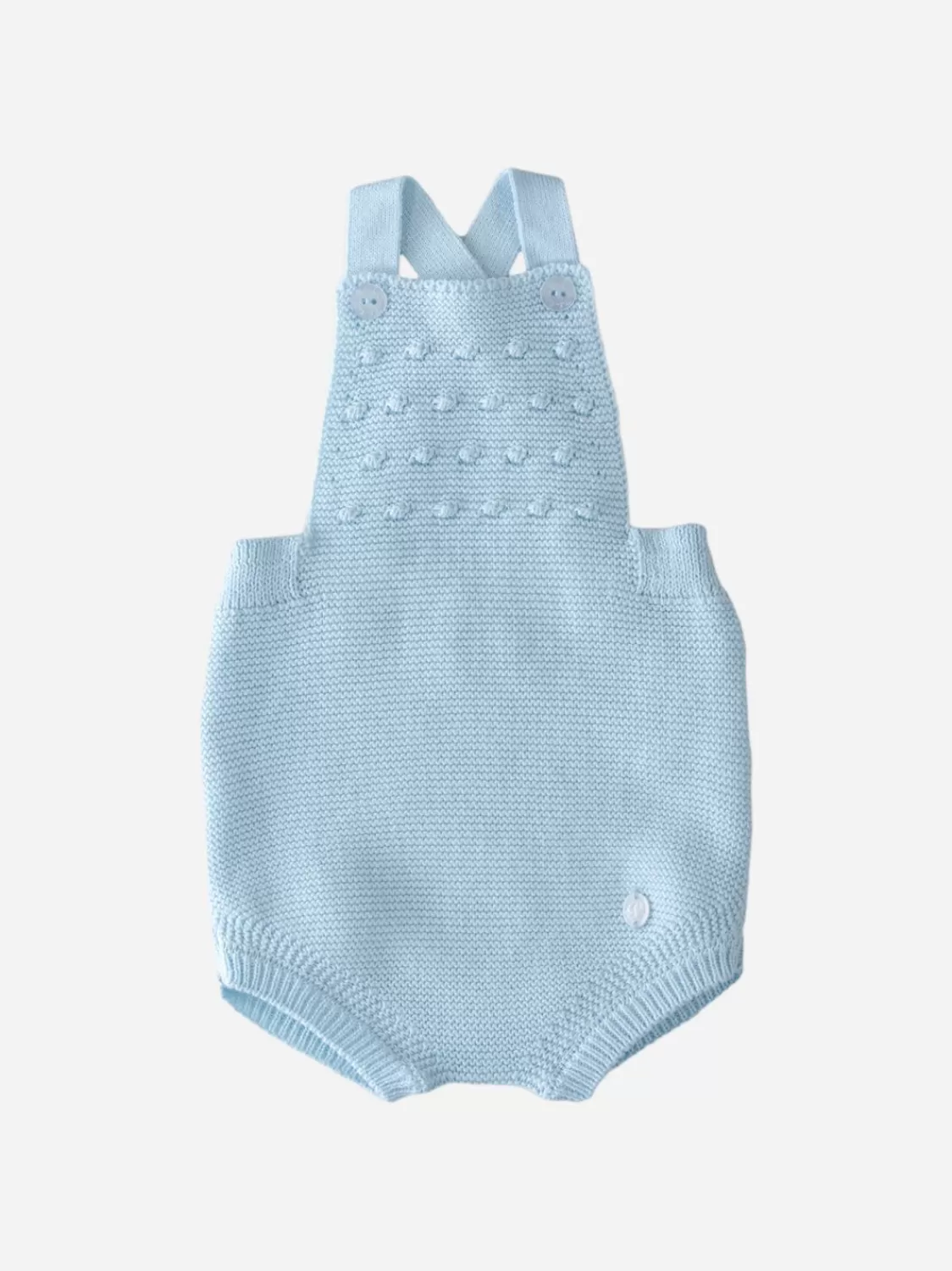 Baby Patachou Lichtblauwe Gebreide Romper