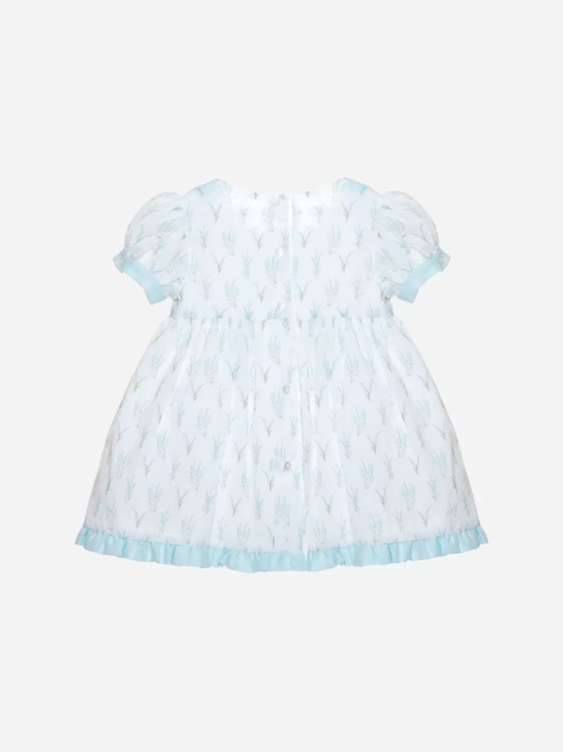 Baby Patachou Lichtblauwe Lavendelprint Jurk