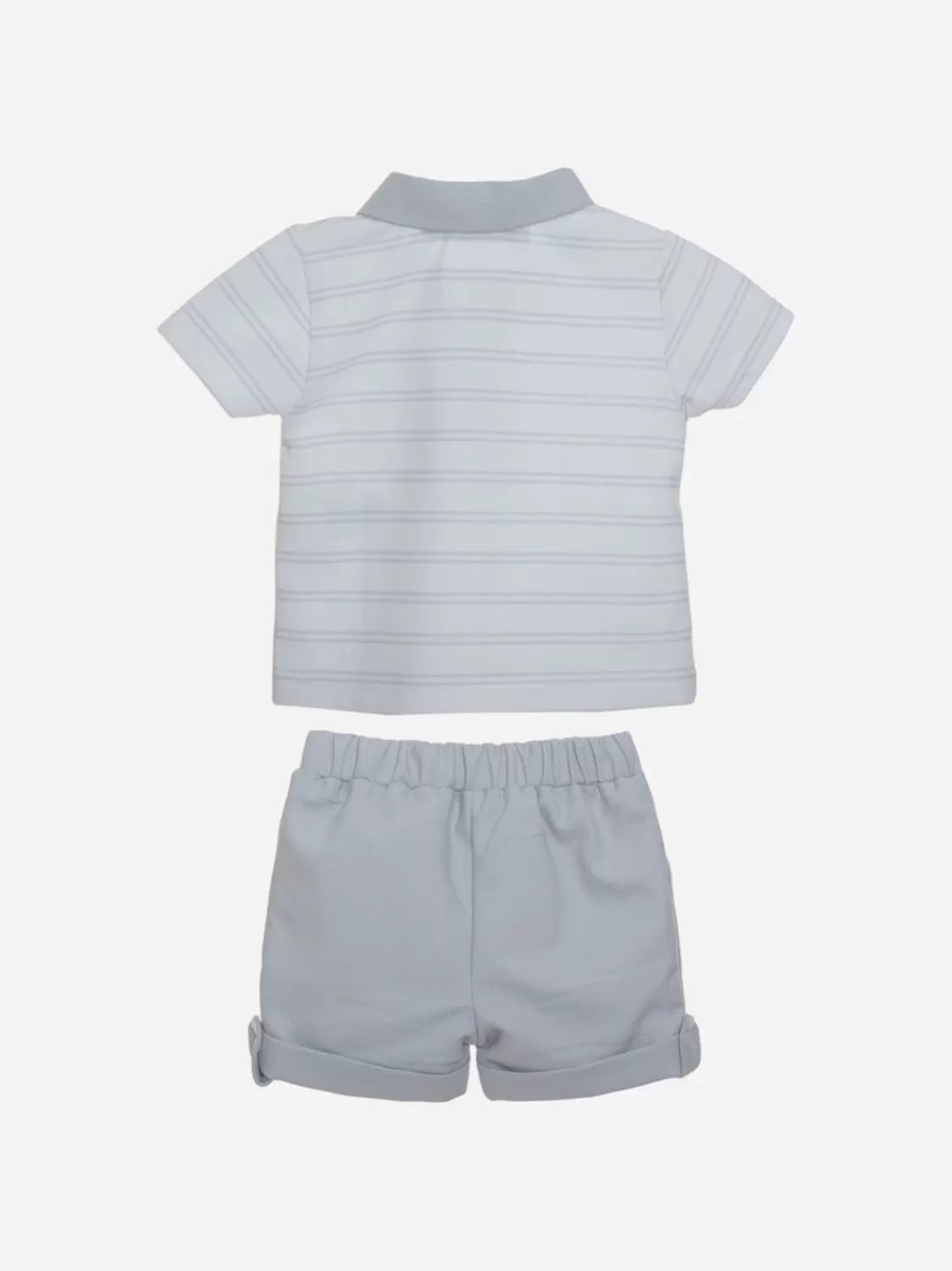 Baby Patachou Lichtgrijs Gestreepte Babyjongensset