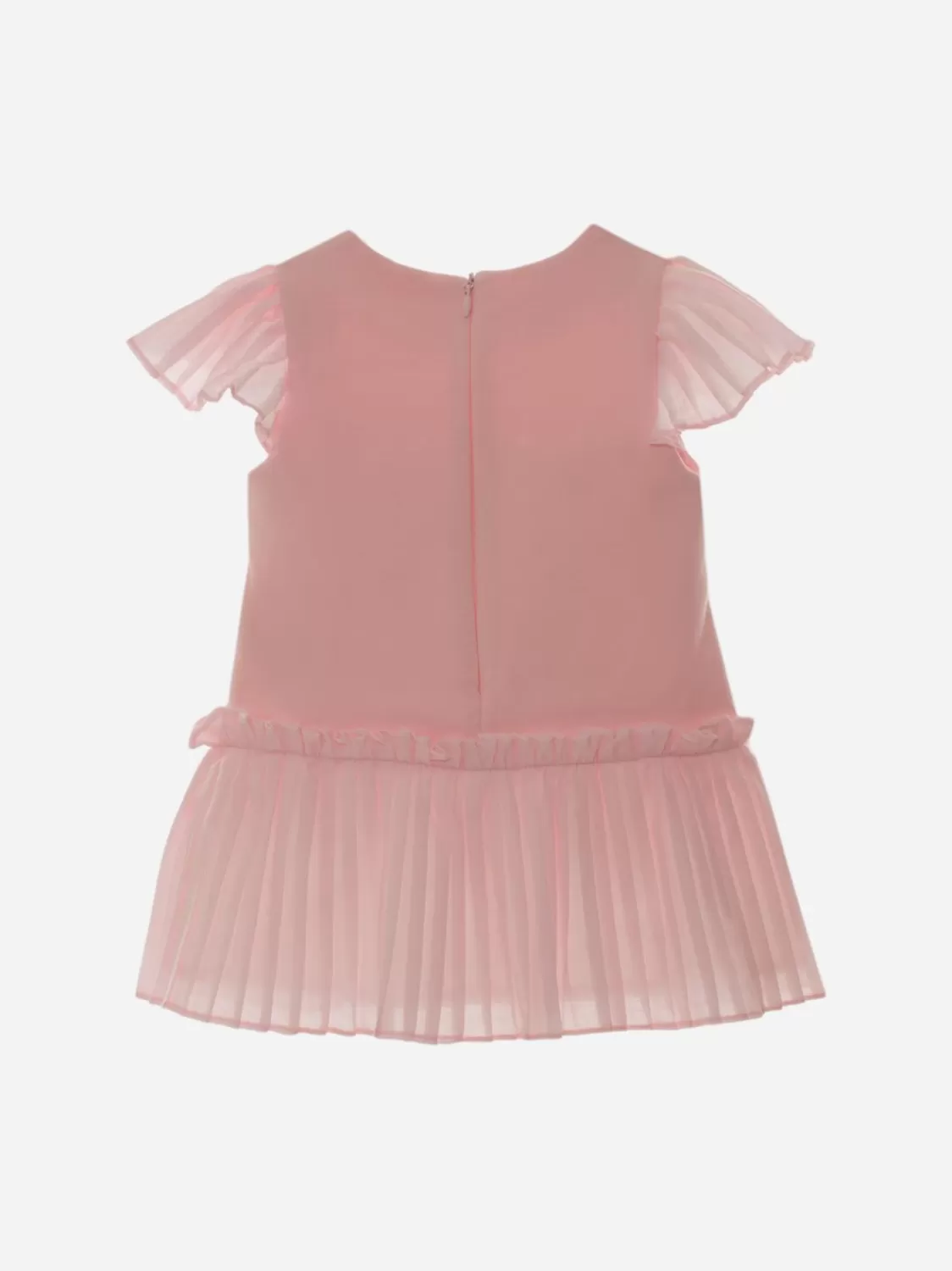 Baby Patachou Lichtroze Jurk Versierd Met Strikken