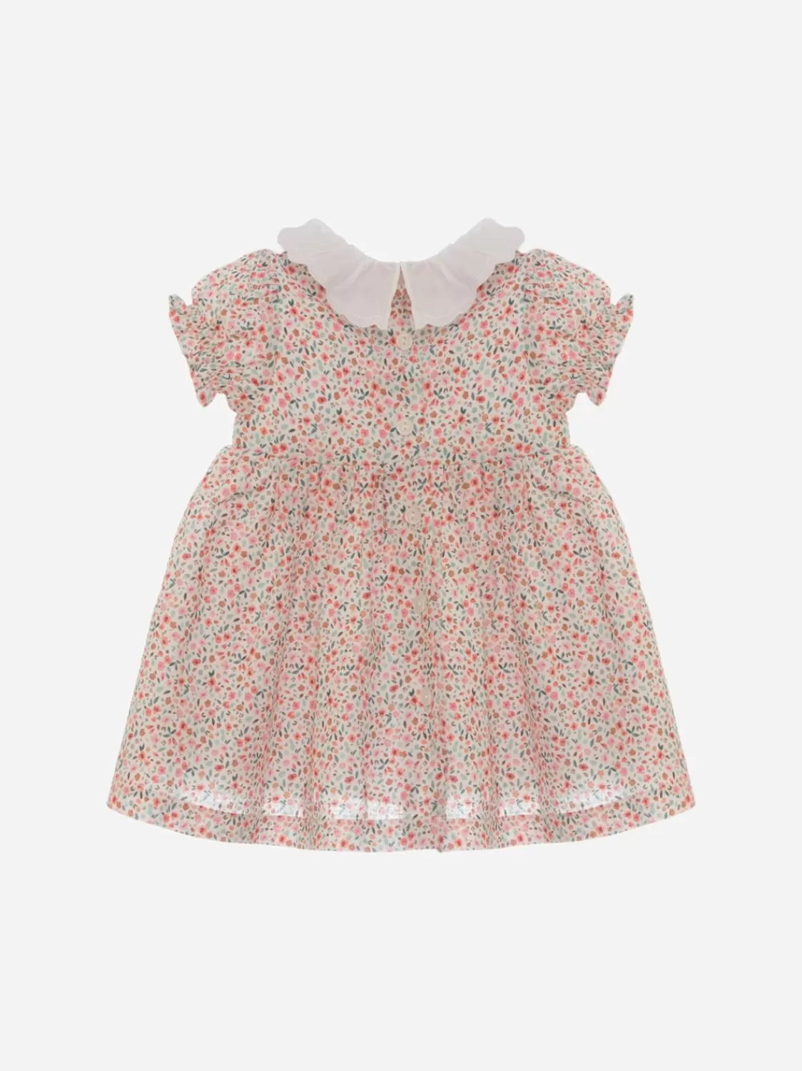 Baby Patachou Linnen Jurk Met Bloemenprint