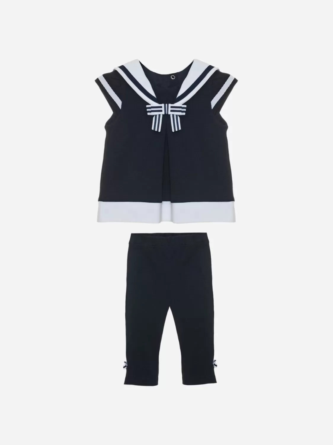 Baby Patachou Marine T-Shirt En Broek Set