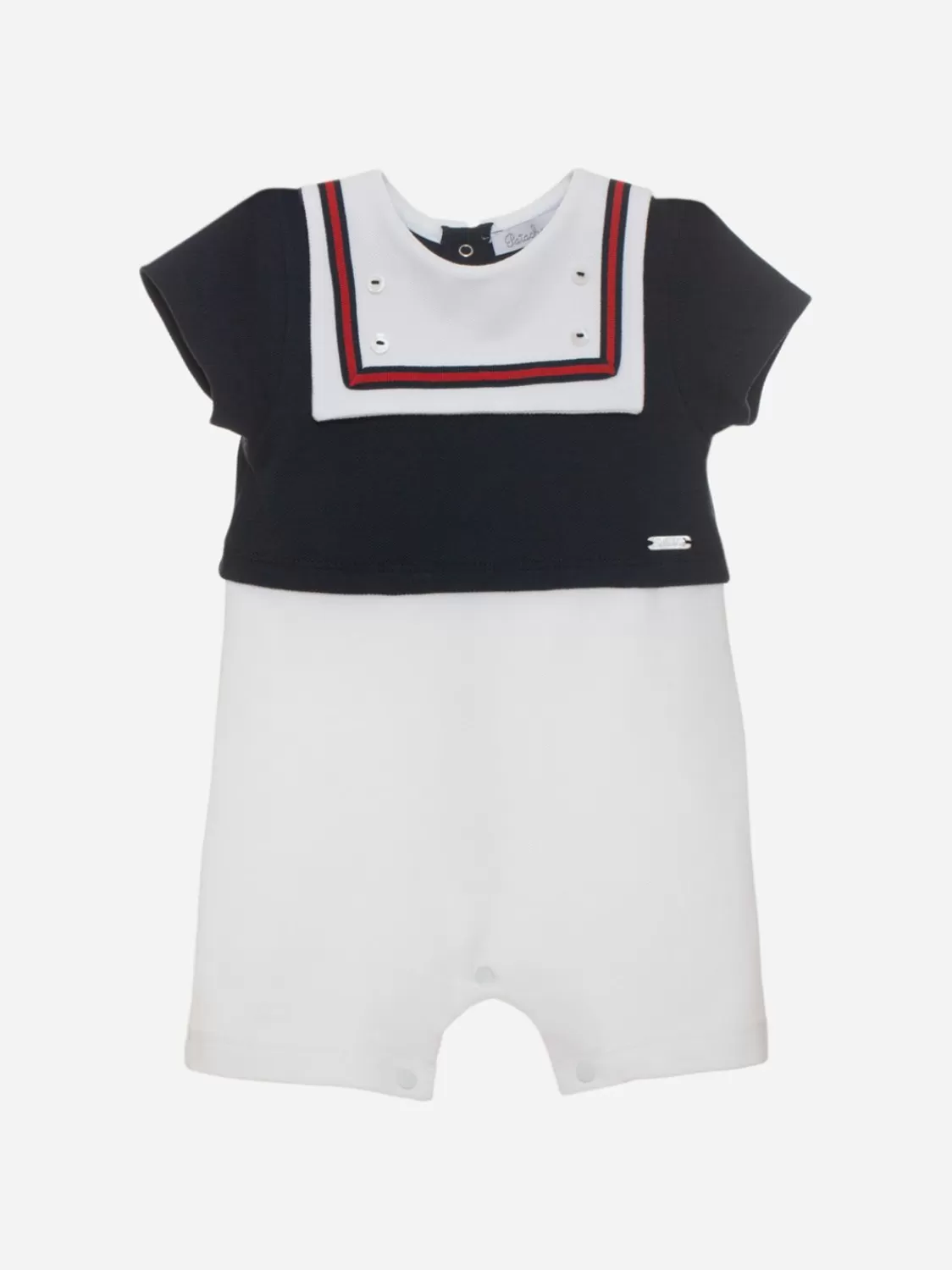Baby Patachou Marineblauw En Wit Babyjongen Rompertje