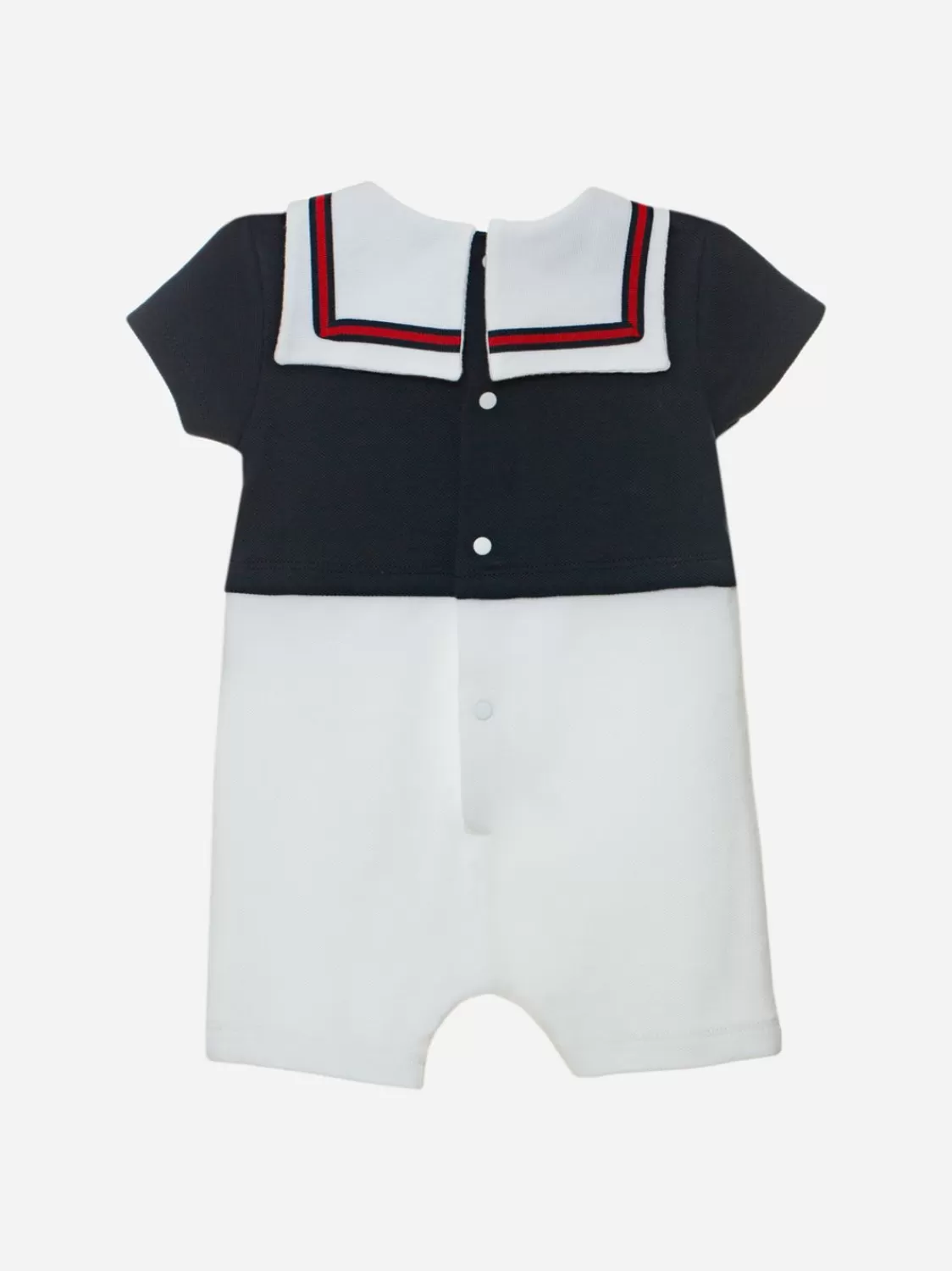 Baby Patachou Marineblauw En Wit Babyjongen Rompertje