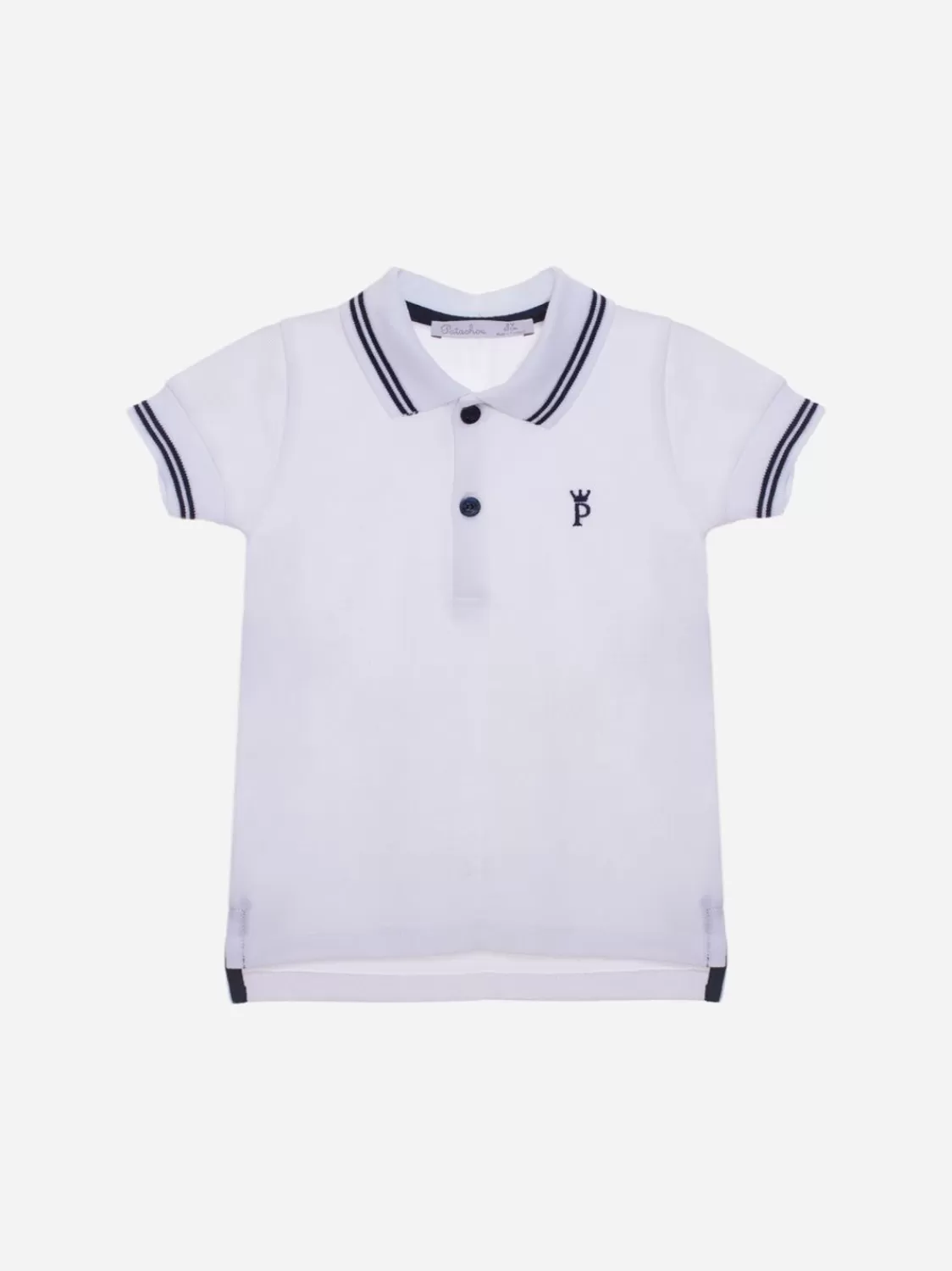 Baby Patachou Marineblauw Poloshirt Met Strepen