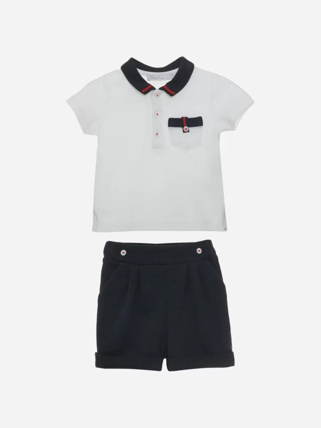Baby Patachou Marineblauwe En Witte Babyjongenset