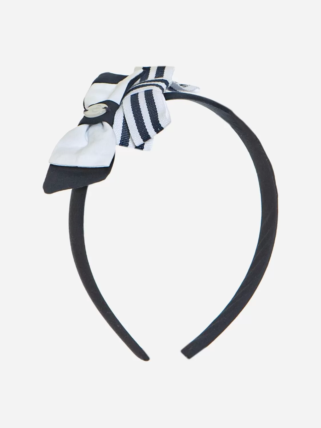 Meisje Patachou Marineblauwe Hoofdband Met Strikken