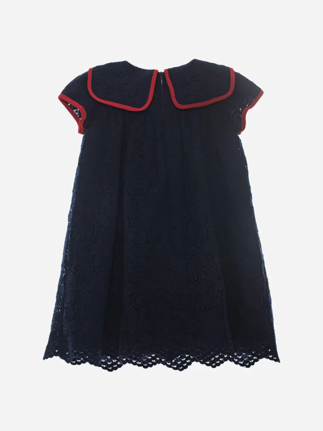 Baby Patachou Marineblauwe Kanten Jurk Voor Meisjes