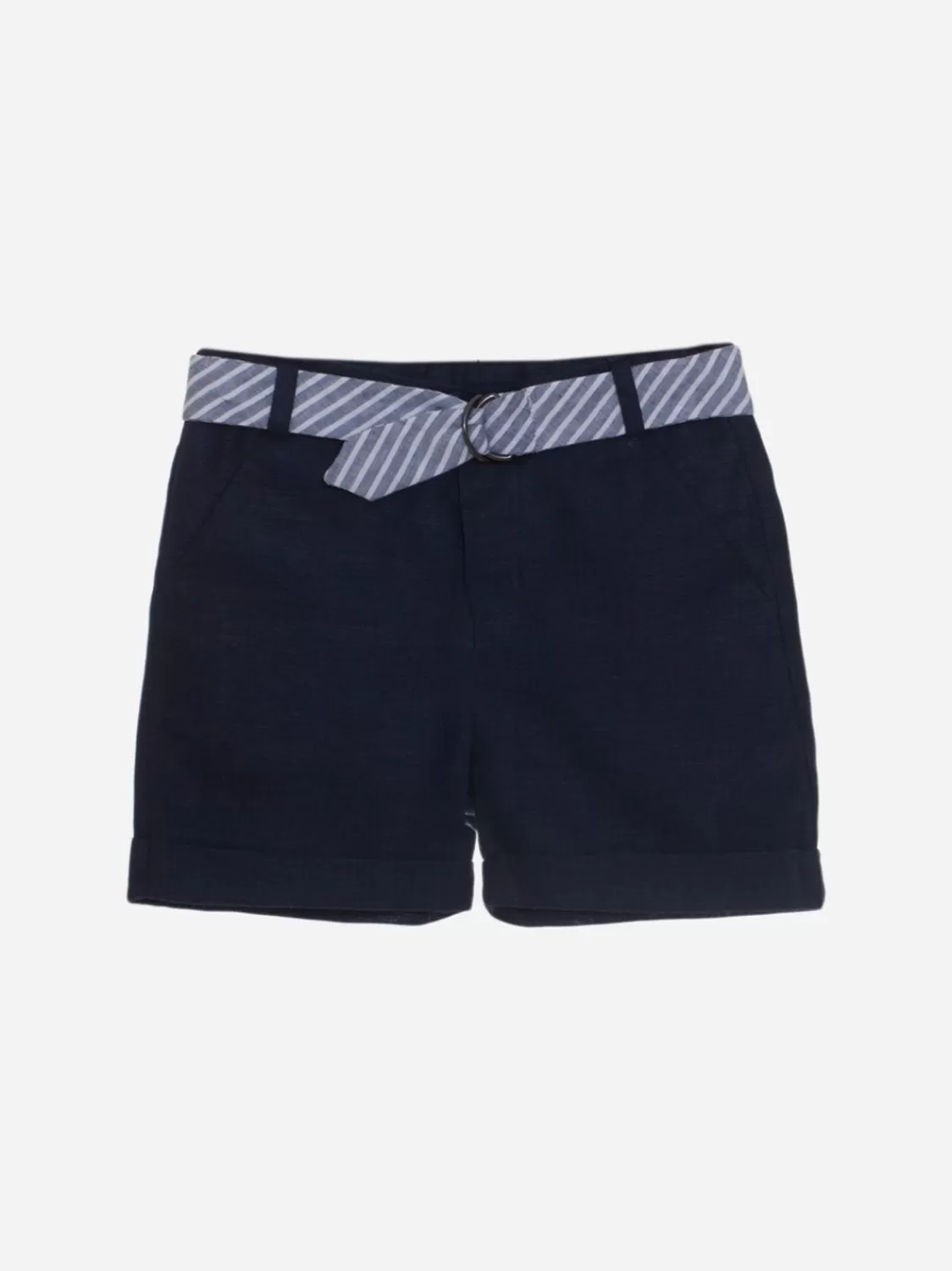 Baby Patachou Marineblauwe Linnen Jongensshorts