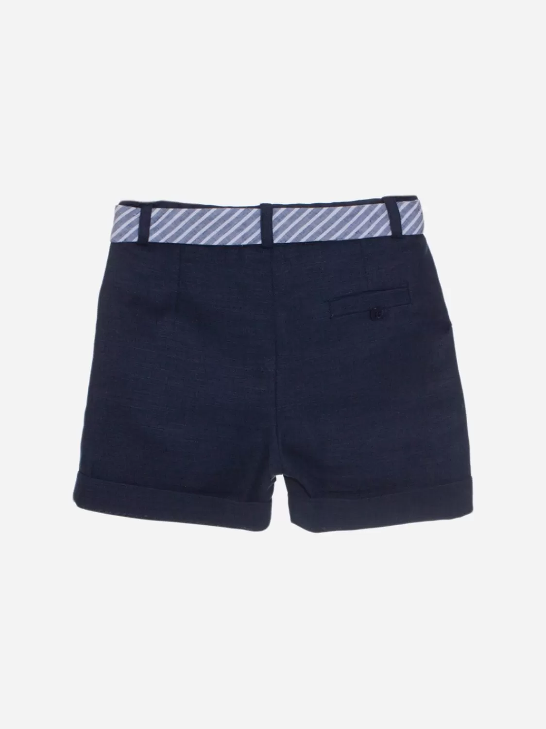 Baby Patachou Marineblauwe Linnen Jongensshorts