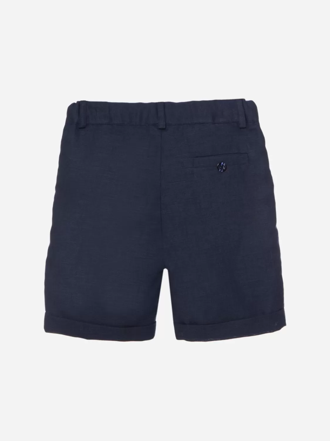 Baby Patachou Marineblauwe Linnen Shorts