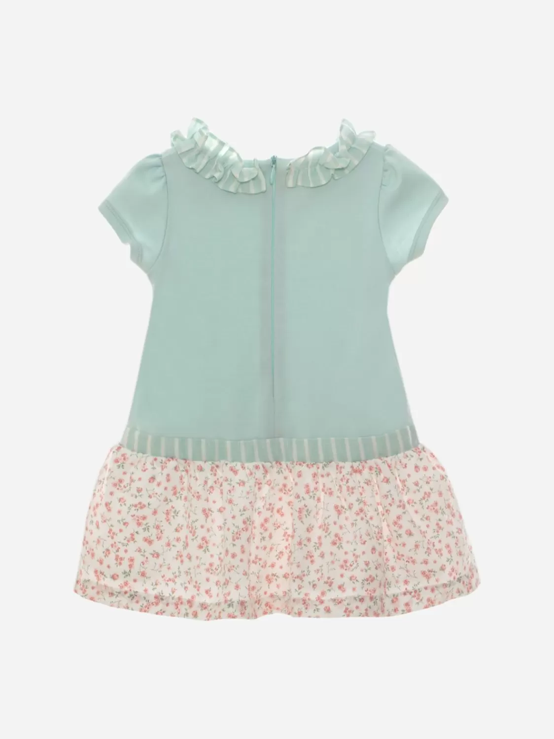 Baby Patachou Meisjes Aqua Groene Jurk Met Strik