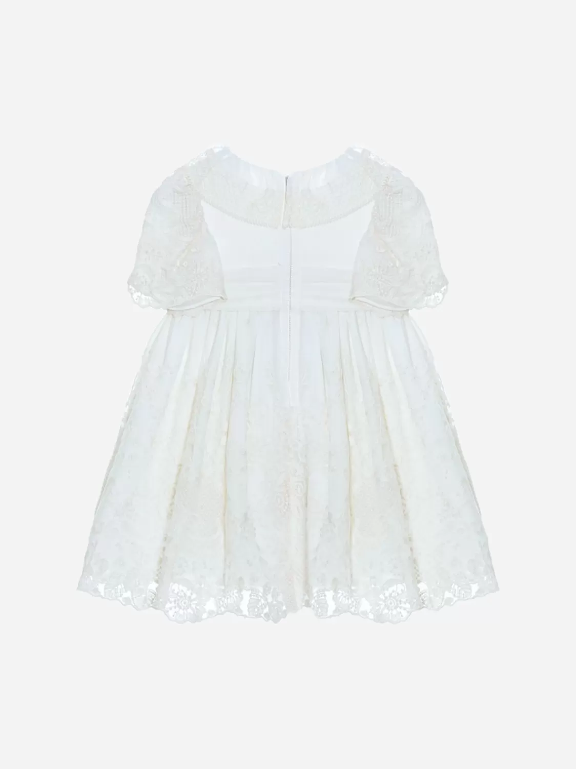 Baby Patachou Meisjes Beige Geborduurde Jurk