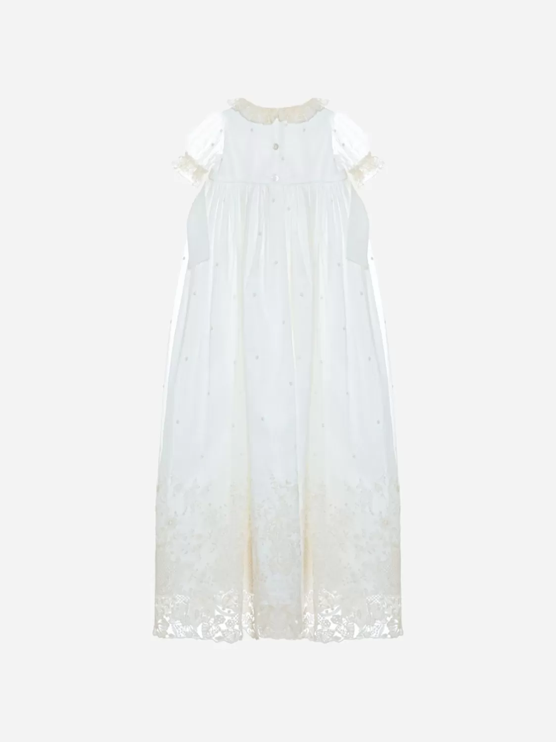 Baby Patachou Meisjes Beige Geborduurde Jurk