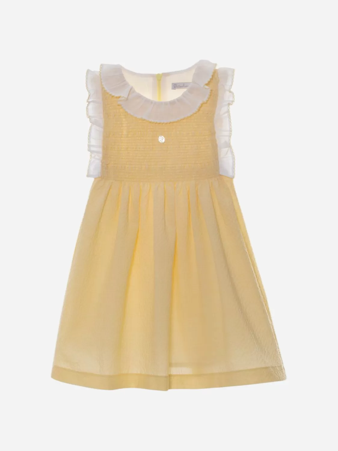 Baby Patachou Meisjes Gele Jurk Met Ruches