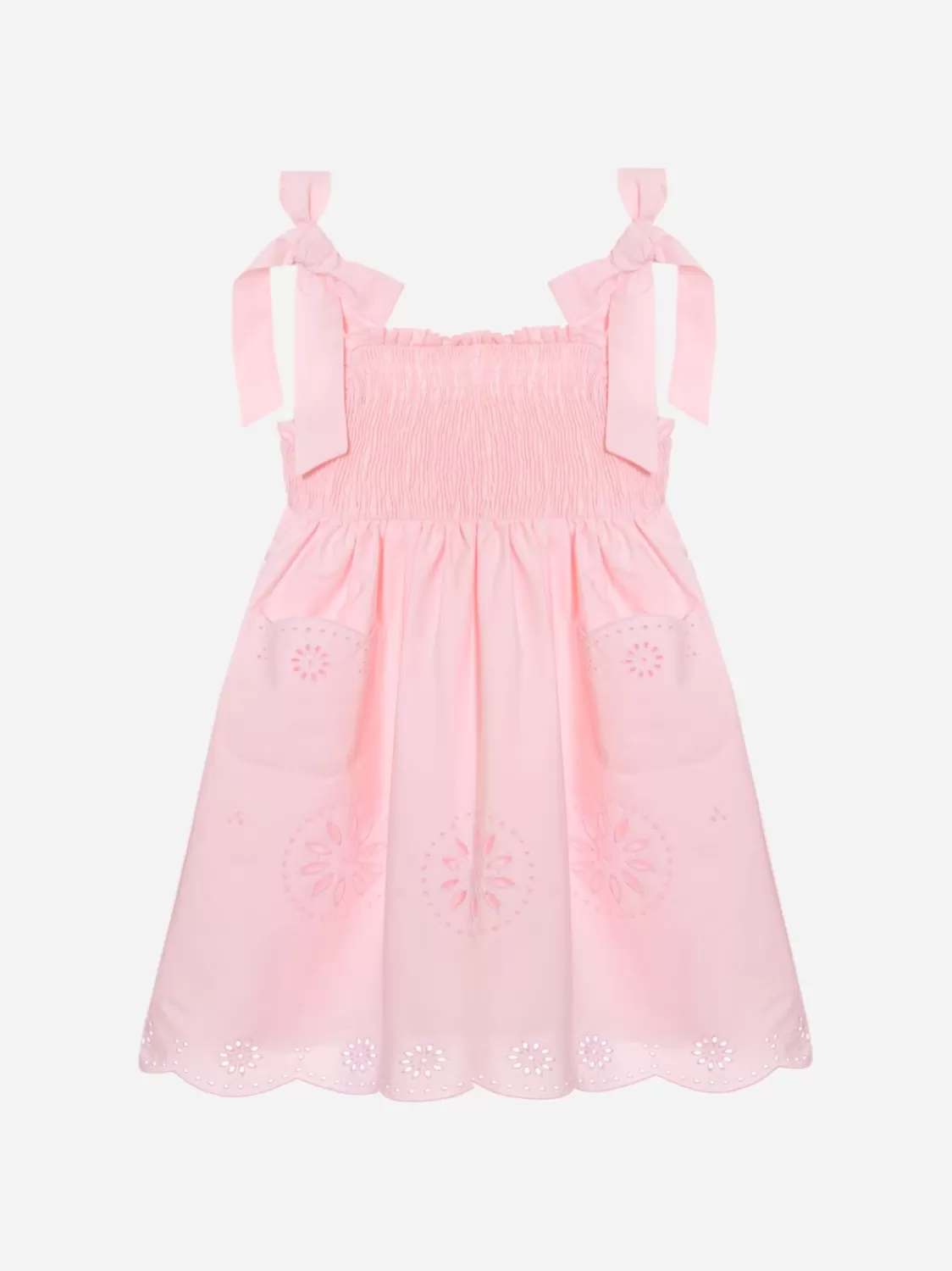Meisje Patachou Meisjes Roze Geborduurde Jurk