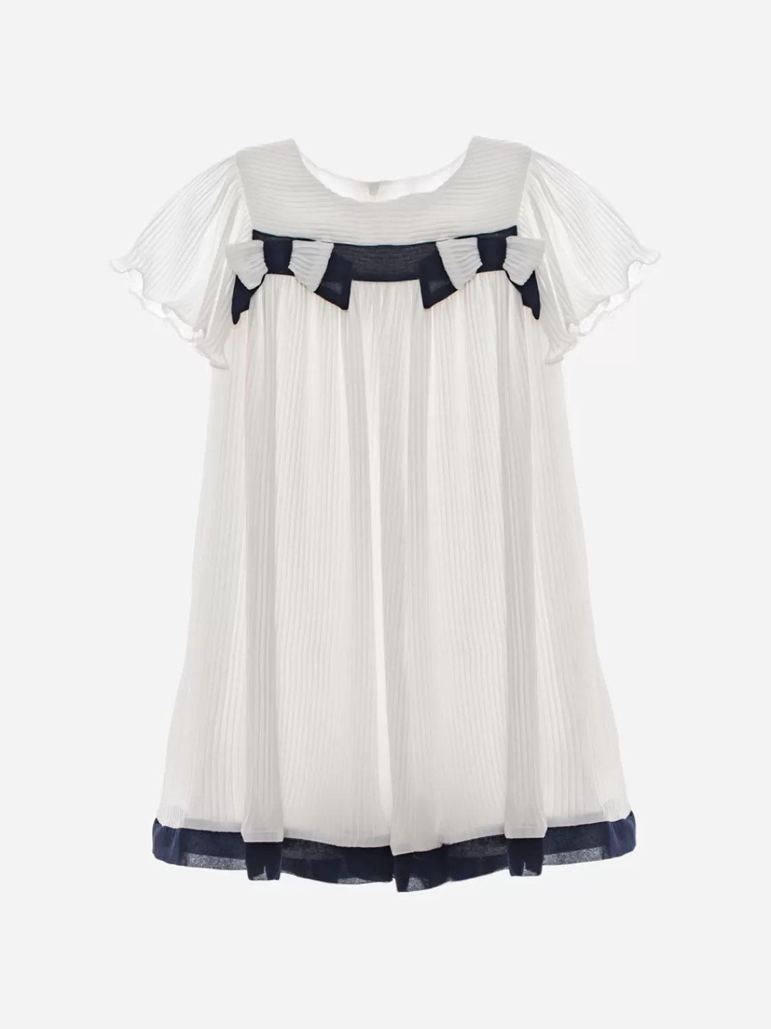 Baby Patachou Meisjes Witte Jurk Met Strikken