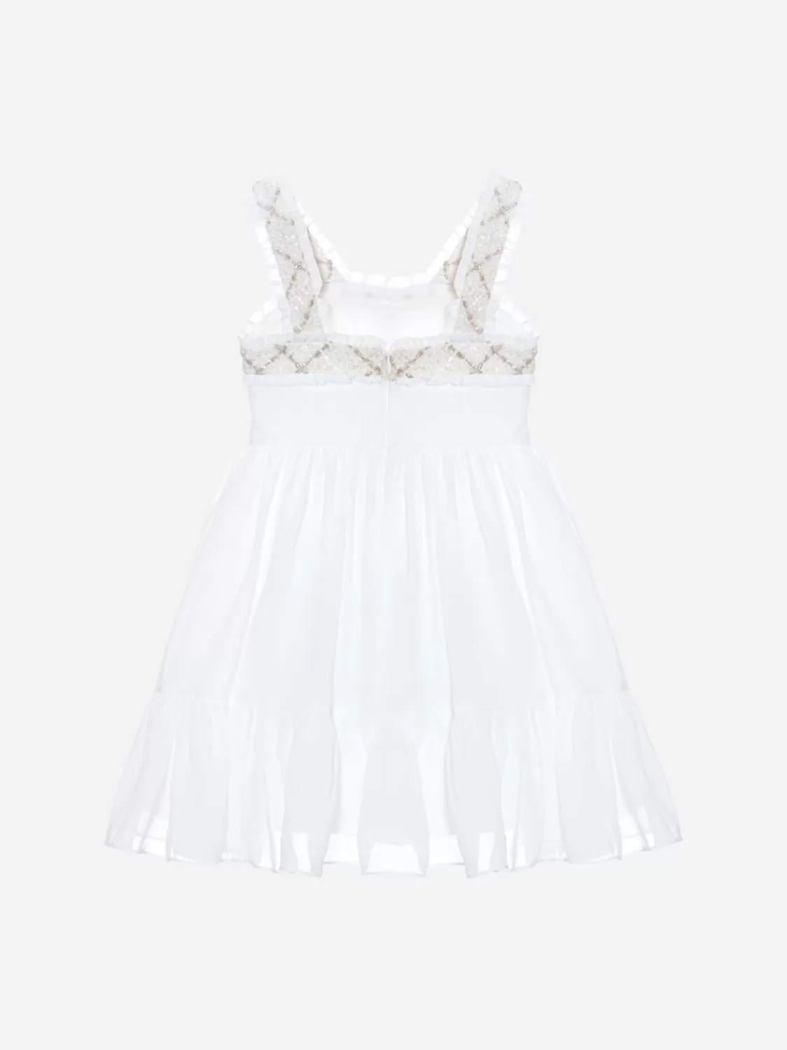 Meisje Patachou Meisjes Witte Strapless Jurk