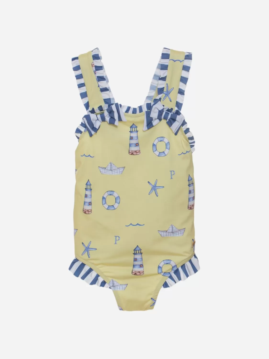 Baby Patachou Meisjesbadpak Met Nautische Print