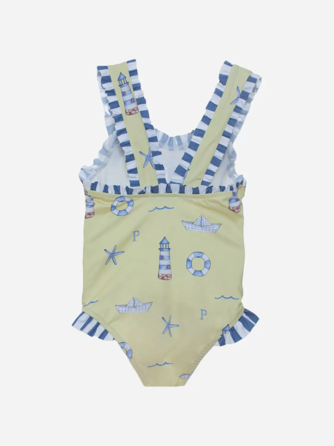 Baby Patachou Meisjesbadpak Met Nautische Print