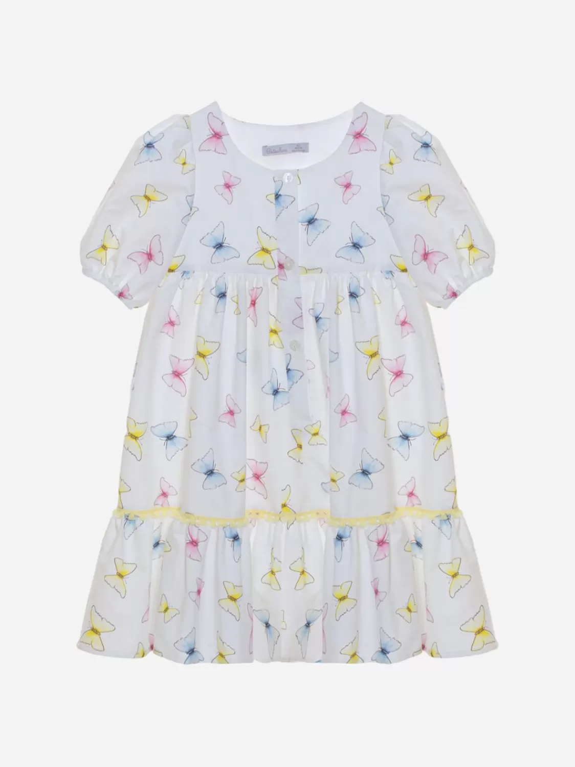 Baby Patachou Meisjesjurk Versierd Met Vlinderprint