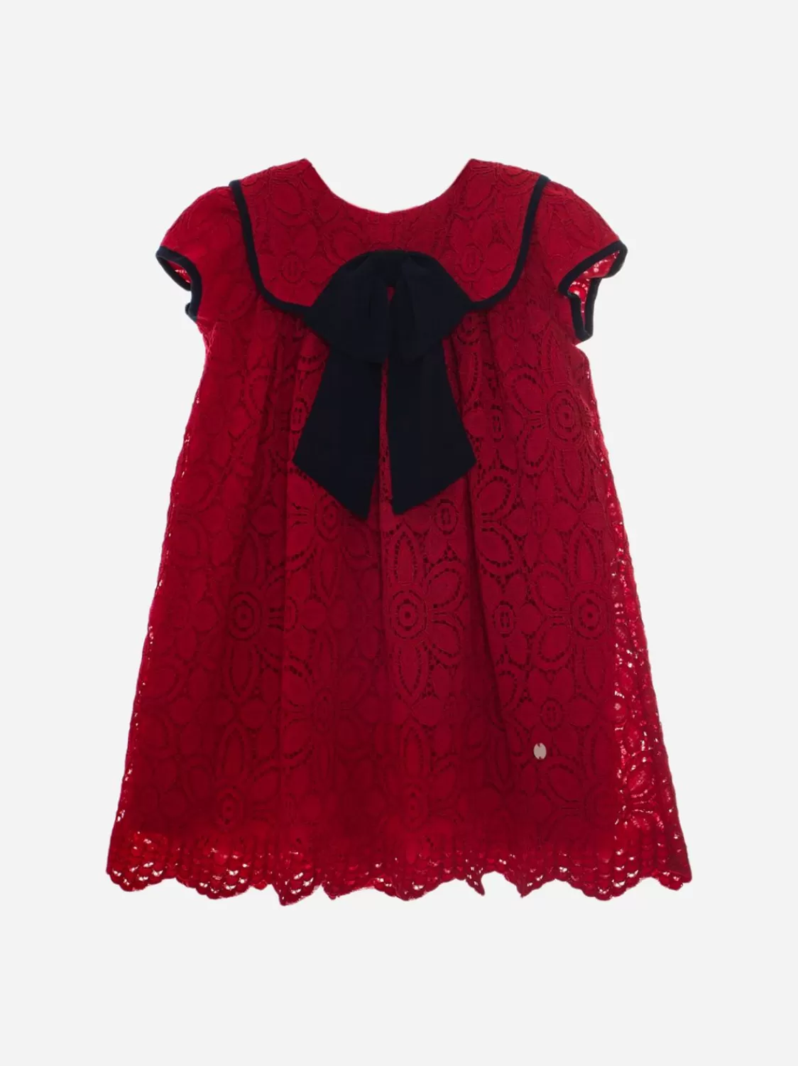 Baby Patachou Meisjesrode Kanten Jurk