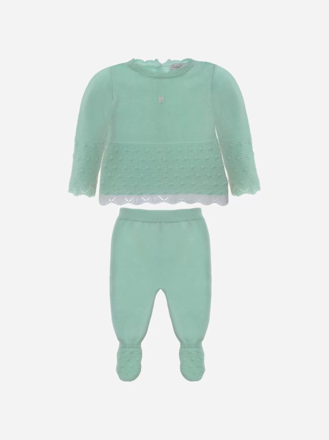 Baby Patachou Meisjesset In Groen Gebreid Water
