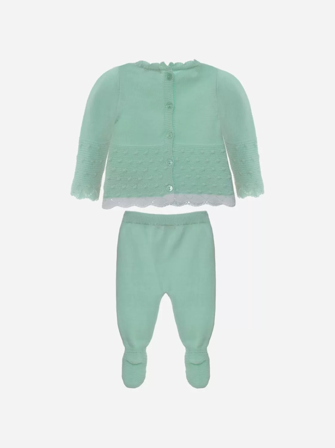 Baby Patachou Meisjesset In Groen Gebreid Water