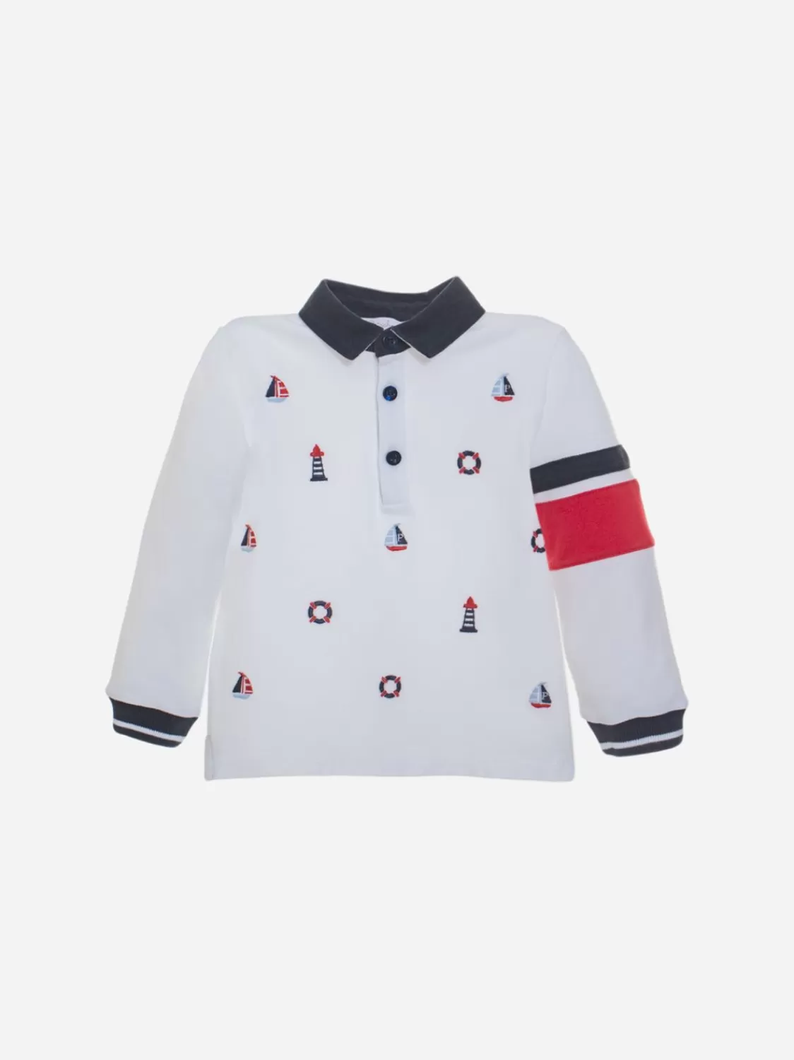 Baby Patachou Poloshirt Voor Jongens Met Borduursel