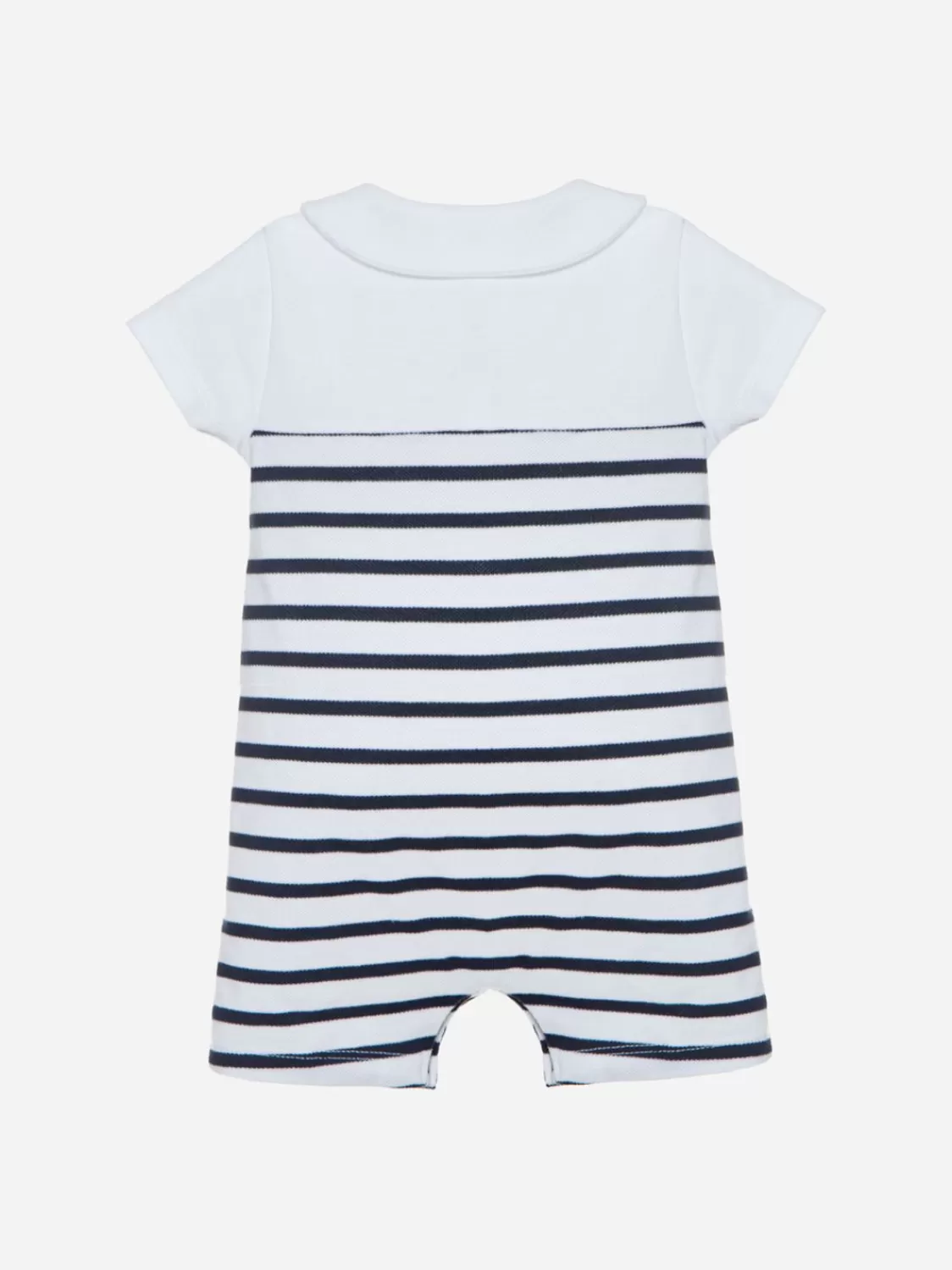 Baby Patachou Romper Met Witte En Mariene Strepen