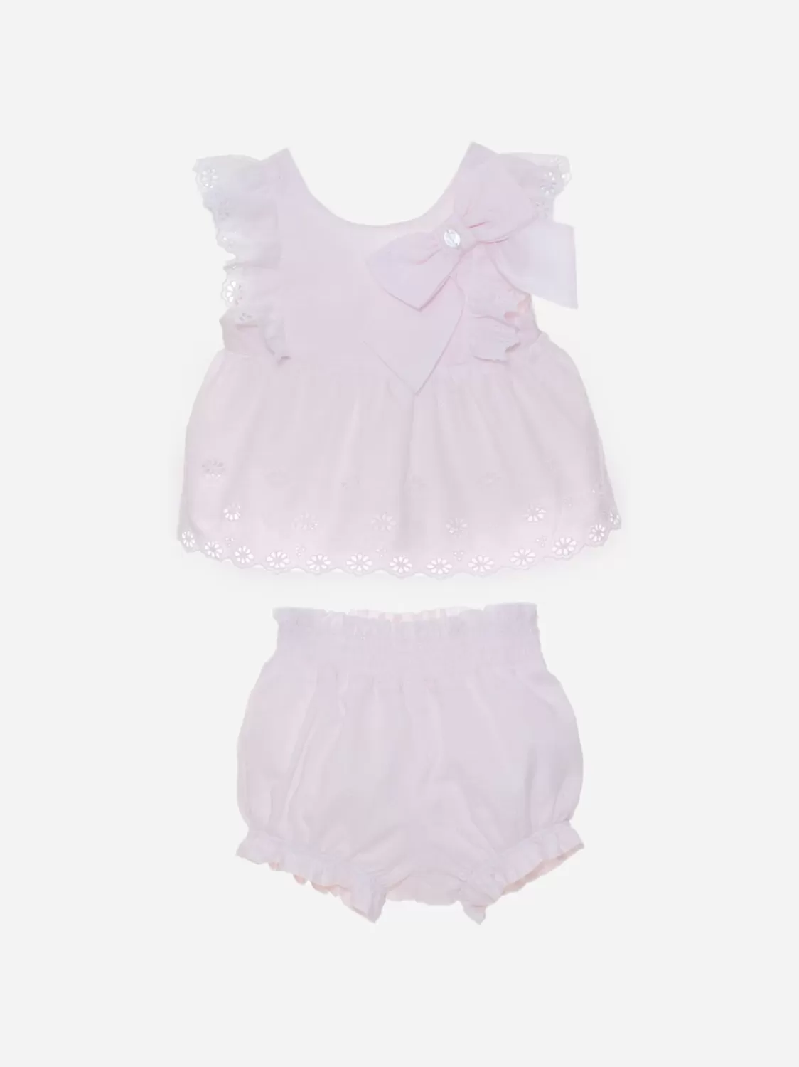 Baby Patachou Roze Babymeisje Set Met Bogen