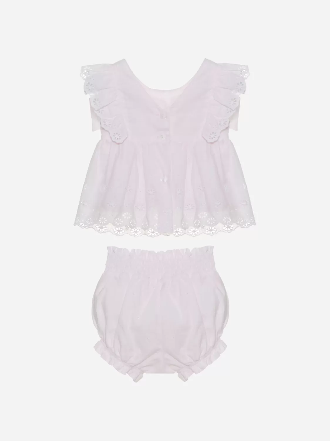 Baby Patachou Roze Babymeisje Set Met Bogen