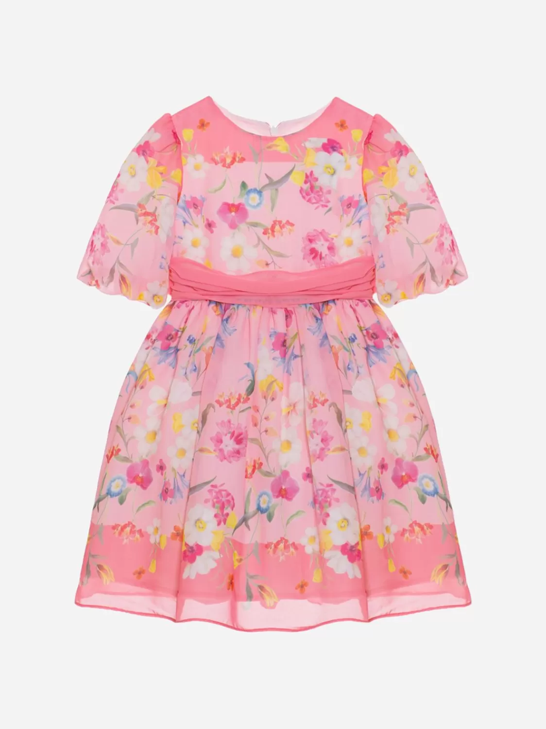 Meisje Patachou Roze Bloemenprint Jurk