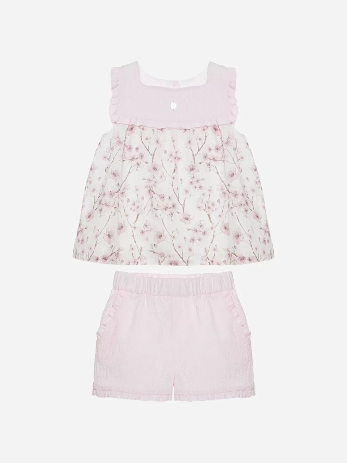 Baby Patachou Roze Bloemenprintset