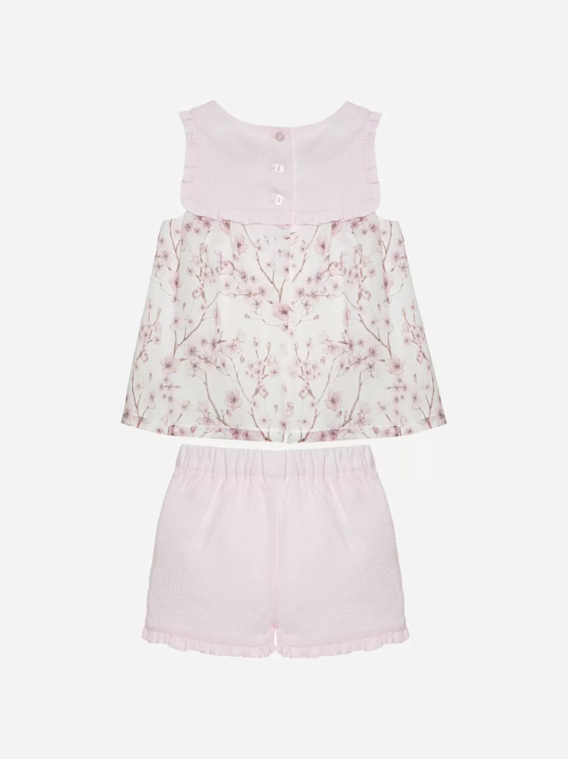 Baby Patachou Roze Bloemenprintset