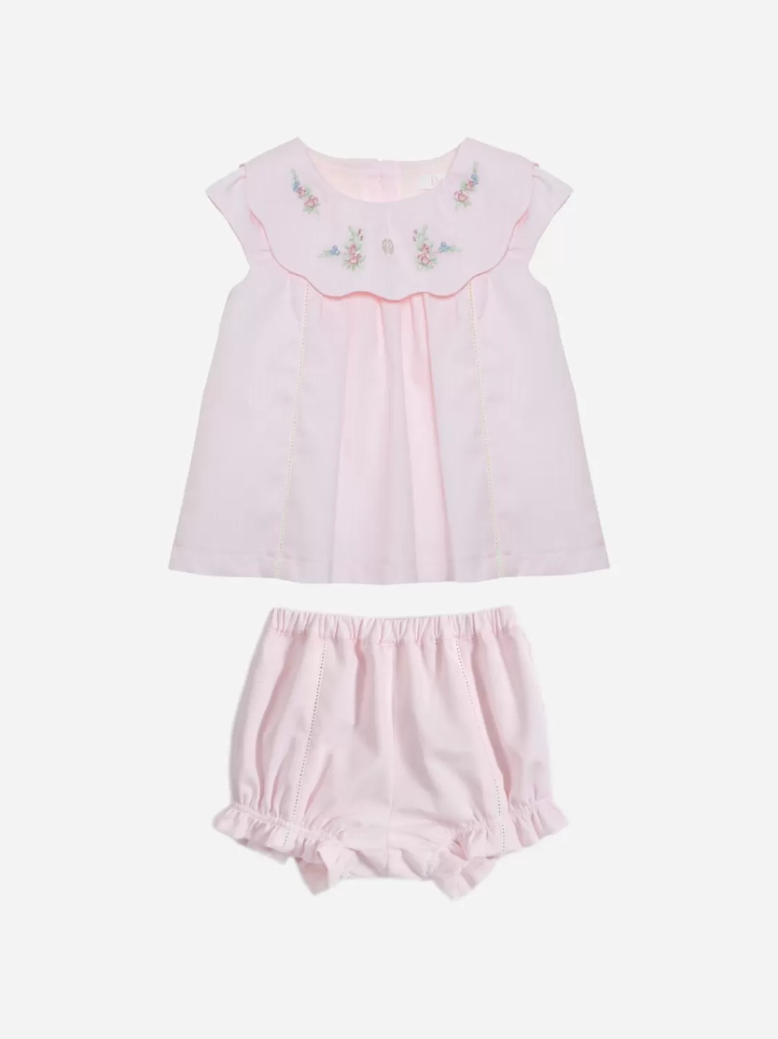 Baby Patachou Roze Blouse En Korte Broek Voor Meisjes