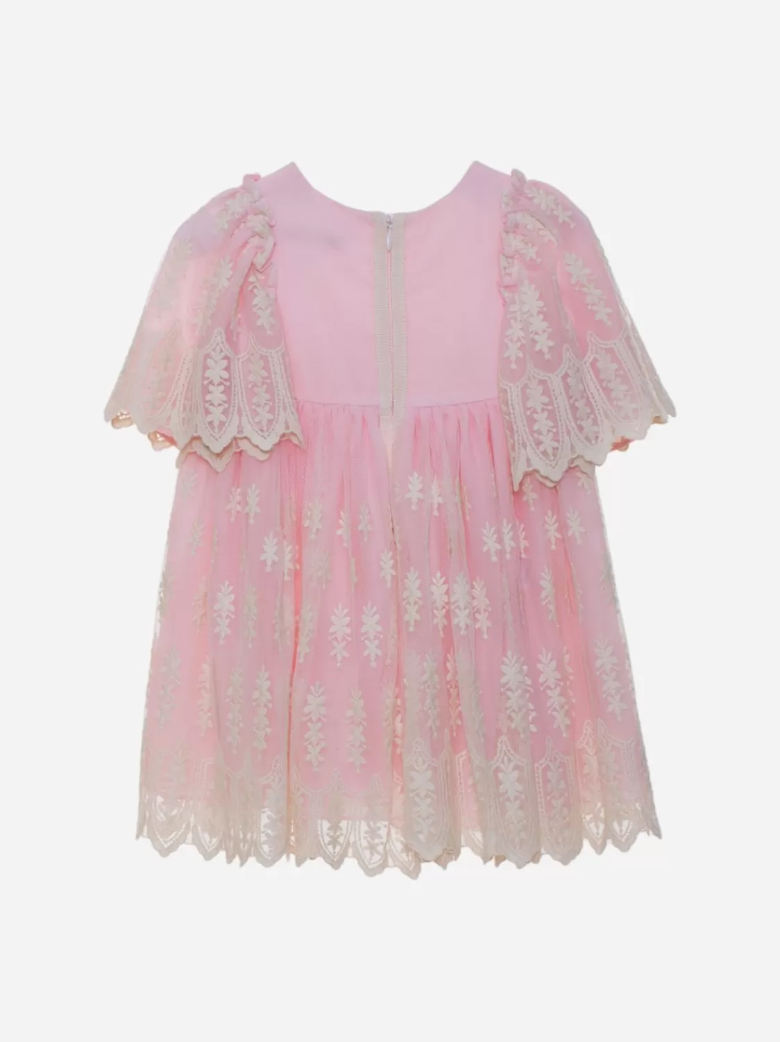 Baby Patachou Roze Geborduurde Gelegenheidsjurk