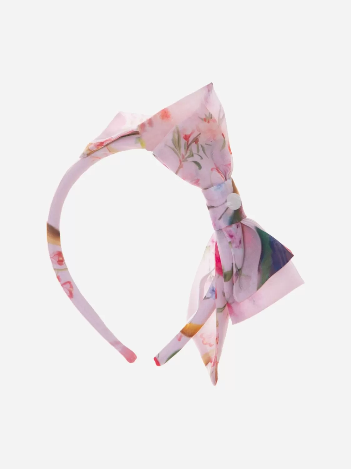 Meisje Patachou Roze Hoofdband Met Bloemenprint