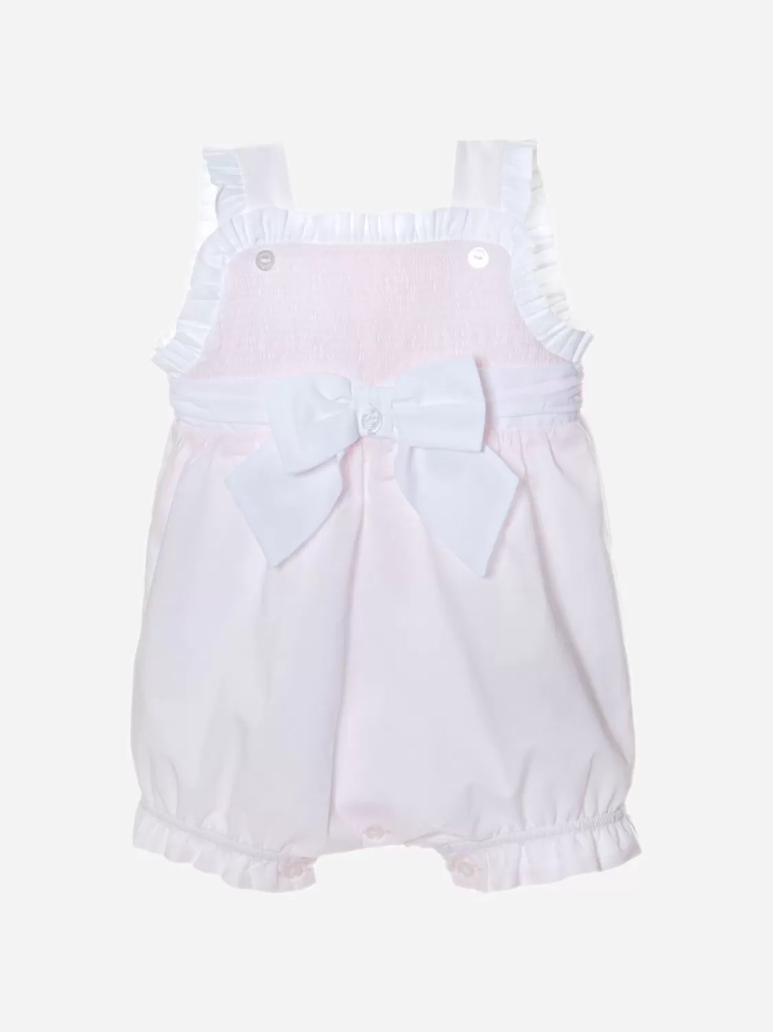 Baby Patachou Roze Jumpsuit Voor Meisjes Met Strik